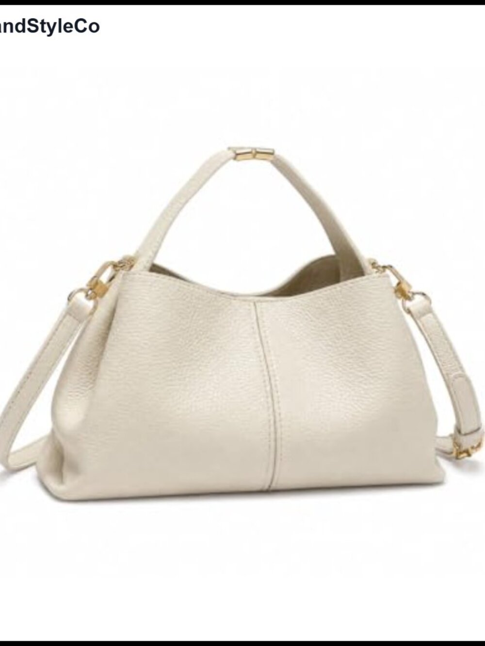 PU Leather Shoulder Bag Small Underarm Handbag Detachable Pouch